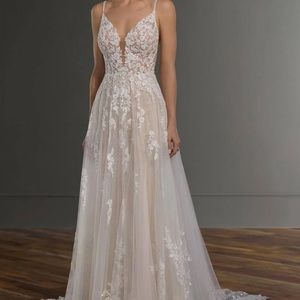 Martina Liana Wedding Dress (Boho Fairytale floral)